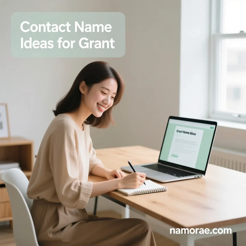 Contact Name Ideas for Grant