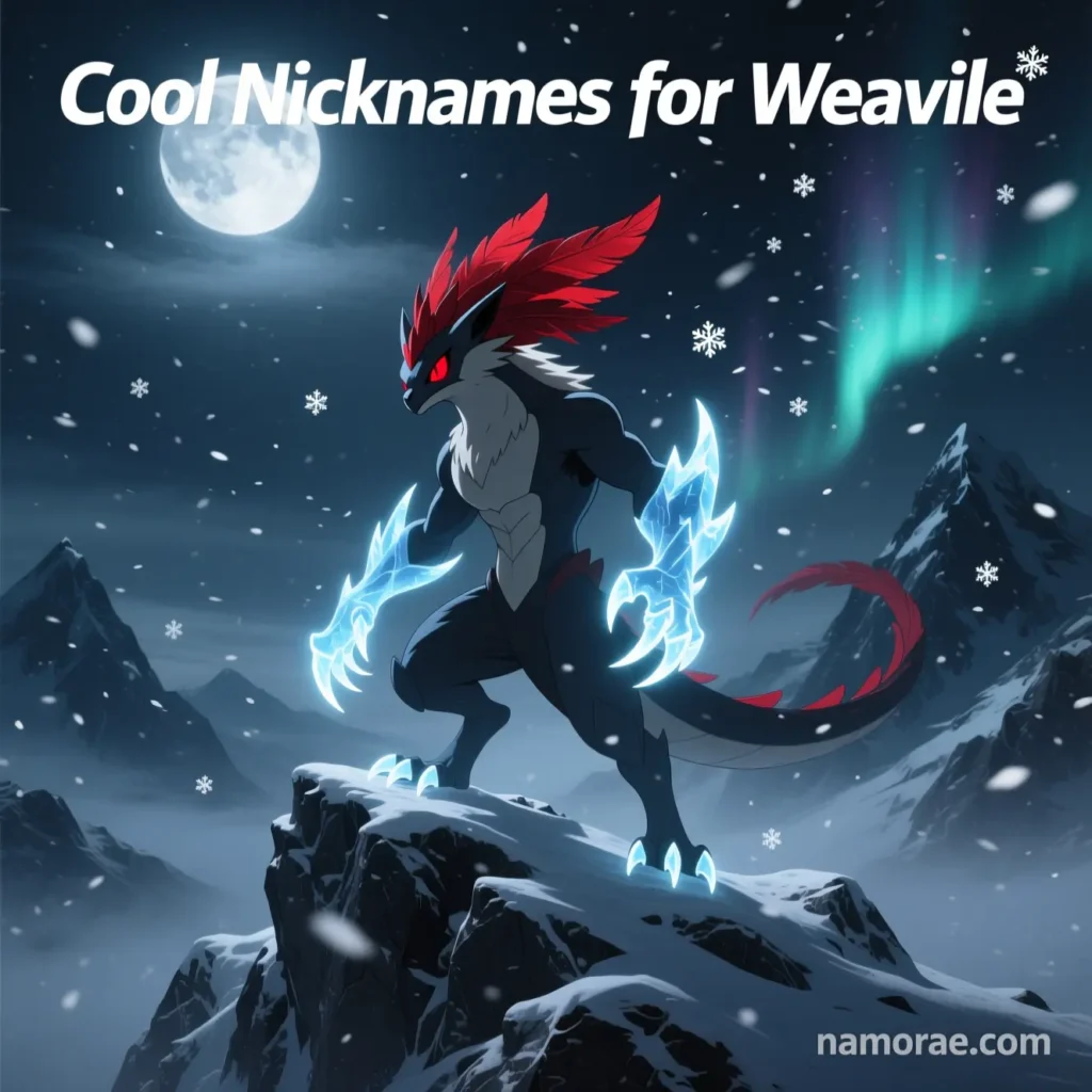Cool Nicknames for Weavile