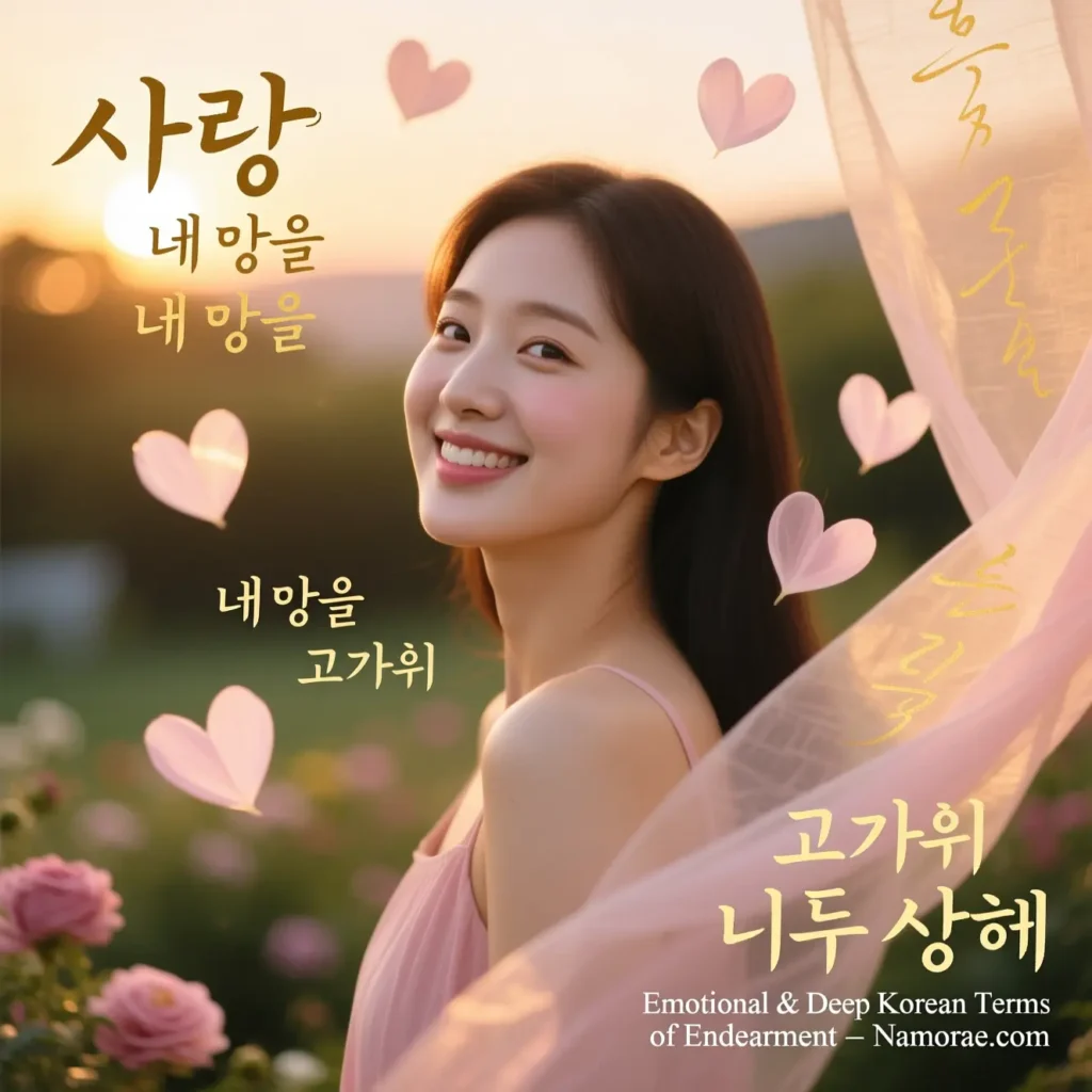 Emotional & Deep Korean Terms of Endearment 