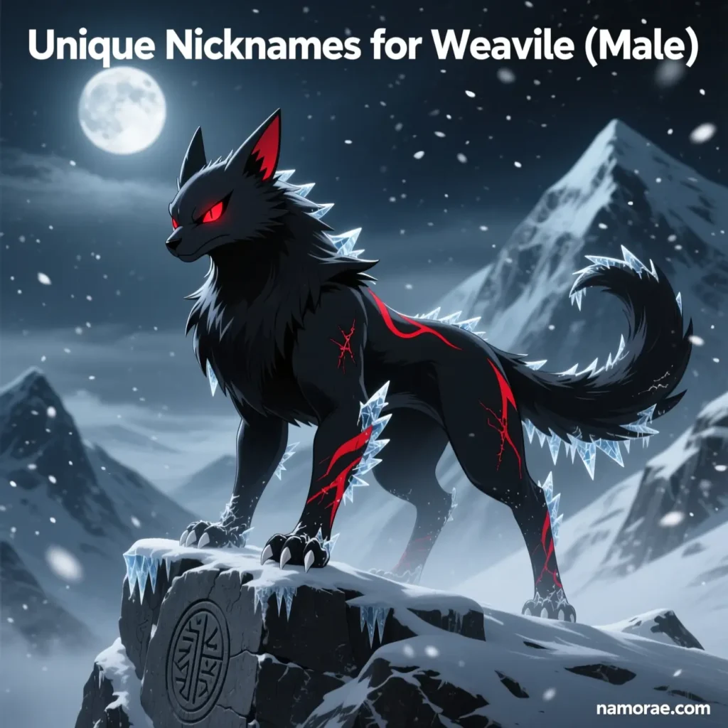 Unique Nicknames for Weavile