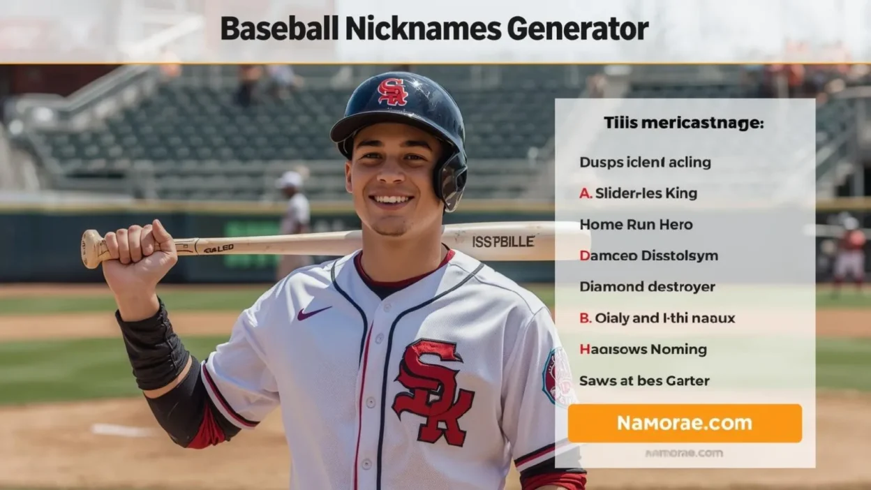 Baseball Nicknames Generator
